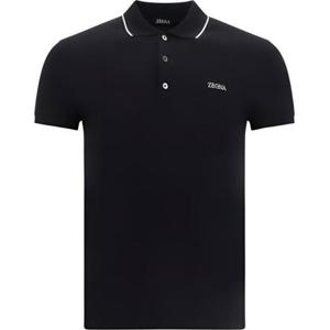 에르메네질도제냐 남성 로고 PK 반팔(블랙) E7358A5 B746 K09