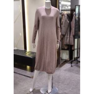 [트리아나]MARIO소고 라운드넥 슬림핏니트원피스AJ4PA01