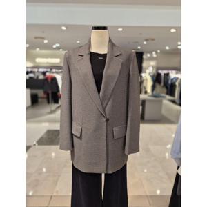 [비지트인뉴욕] 루즈핏 원버튼 체크자켓 (VB9JK9A) VB9JK9A