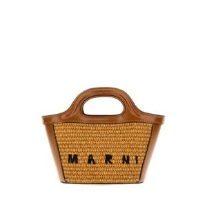 마르니 레더  라피아 트로피컬리아 마이크로백 BMMP0067Q0P3860