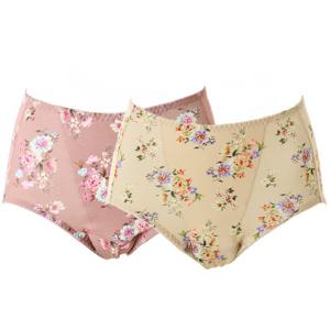 2종SET(90-105)부드럽고 편안한 모달꽃프린트 안심팬티 요실금팬티WPT5008