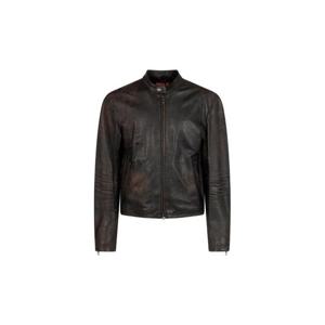 디젤 L 아로스 디스트레스드 레더 바이커 재킷 A193520LIBX 7DD TP957332564