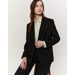 아떼 바네사브루노 여성 25SS 시즌오프 블랙 울 원버튼 긴팔자켓 VLJA5B201BK