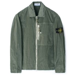 25FW 스톤 나일론메탈 오버셔츠 카키그린 K2S151200031 S0019 V0054