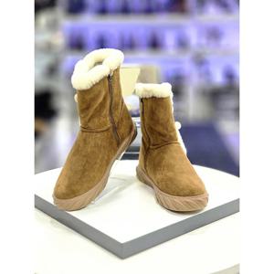 [무크]여성 퍼안감 미들 캐멀부츠 516122678