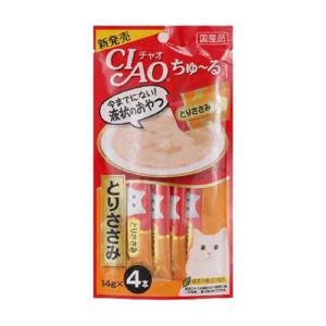 이나바 챠오 츄르 닭가슴살 4개입 고양이습식간식 고양이츄르 고양이져키 고양이열빙어 고양이통조림 고양이파우치 고양이트릿 고양이닭가슴살 길냥이간식