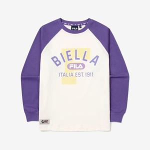 [휠라 키즈]배색 라글란 티셔츠 (FK2RLG3401X_DVI)