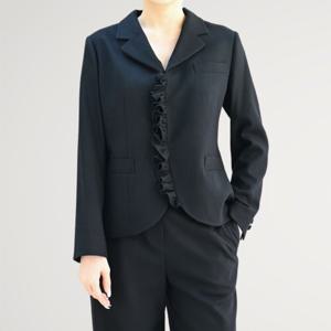 [비꼴리끄]울 앞단 프릴 자켓 B254WJ3020