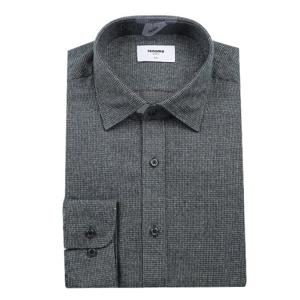 [레노마(셔츠)]시티 스트라이프   슬림핏 기모남방 ROWSL0036GE