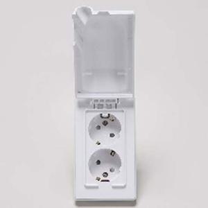 플러스와이드 전기 방우형 매입 세로 2구 콘센트 상가 아파트 주택 사무실 배선기구 일신전기 부품 소모품 자재 파츠