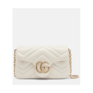 구찌 GG Marmont 미니 레더 숄더 백 P01132887