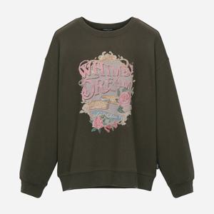 [써스데이아일랜드]원포인트 플라워 스웨트셔츠 T256MST132W