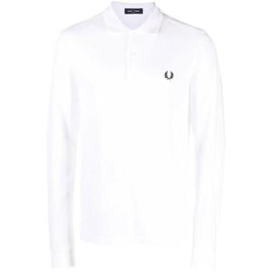 프레드페리 긴팔 티셔츠 FPM600655 100 WHITE