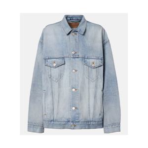 발렌시아가 로고 데님 재킷 P01118961