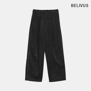 빌리버스 남자 가을 핀턱 골덴 코듀로이 와이드 밴딩 팬츠 BRAP019