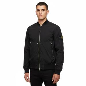 8% 스톤아일랜드5S 4100019 S0020 V0029 와펜 패치 나일론 집업 자켓 블랙