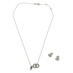 토리버치 목걸이 팬던트 177663 MILLER 042 SILVER CRYSTAL