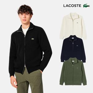 [라코스테공식] 남성 립조직 풀집업 가디건 AH155E-55N 4종 택1