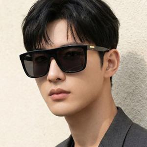 구찌 선글라스 GG0748S 001 블랙 명품 사각 뿔테 남자 여자 데일리 패션