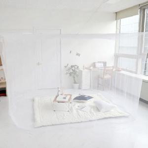 모기차단 침대 간편설치 다인용 사각 모기장텐트 대형