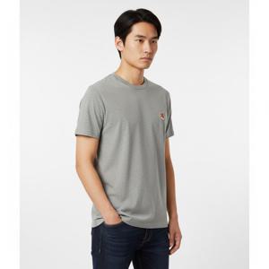 메종키츠네 AM00103KJ0008  폭스 헤드 로고 패치 반팔 티셔츠