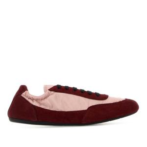 프라다 투톤 스웨이드 나일론 레이스업 스니커즈 1E959NF005LZ4