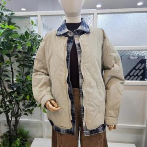 부루앤쥬디 sh06 체크셔츠레이어드점퍼BG BBRLJP004B