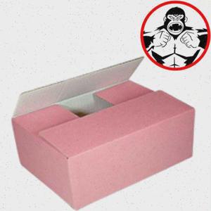 킹콩 택배박스 이사용 골판지 종이 보관 포장 상자 310 200 120mm 핑크색 100장