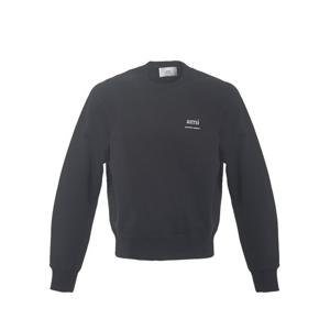 [아미] 로고 자수 스웨터 맨투맨 USW024747_001_BLACK