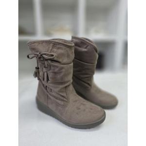 노튼 세이브존06 털안감 스웨이드 앵클부츠 3cm C-S1J