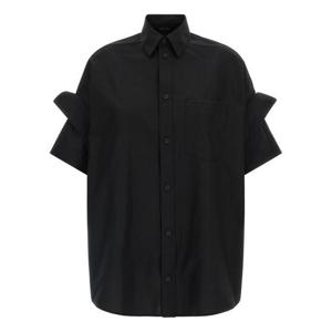 발렌시아가 블라우스 834033TNM601000 Black