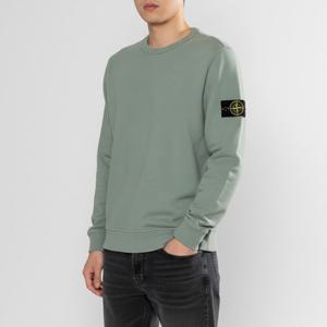 STONE ISLAND 62420 BRUSHED COTTON FLEECE CREWNECK SWEATSHIRT_REGULAR FIT (791562420 V0055) (브러쉬드 코튼 플리스 크루넥 맨투맨_레귤러핏)