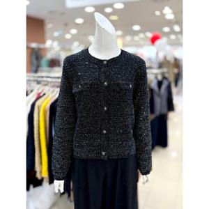 [트리아나]라운드 메탈 니트 재킷 AL3GA18