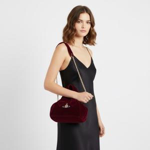 비비안웨스트우드 미니 야스민 숄더백 45030010 W00BX I406 버건디 배송