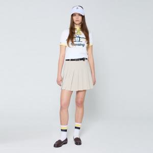 [먼싱웨어]여성 베이직 플리츠 스커트 베이지 MR122LSK12