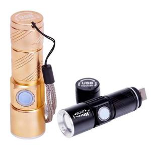 LED USB 미니 줌 라이트 랜턴 손전등 후레쉬 Q5칩