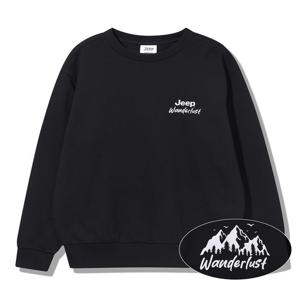 [지프]지프 원더러스트 루즈핏 맨투맨 (JQ3TSU893BK)