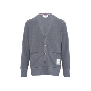 톰브라운 4바 브이넥 가디건 그레이 남성 MJT551A J0114 035