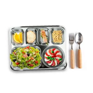 성인용 식당용품 4찬 어른 스텐식판