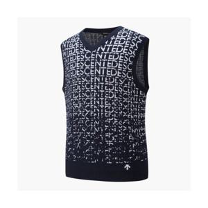 데상트 GOLF 남성 니트 풀오버 브이넥 베스트 (DP11MFKV23) DP11MFKV23_DNVG 279773