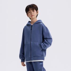 [내셔널지오그래픽키즈]K261UJP830 어드벤처 피그먼트 후드 점퍼 GRAY NAVY