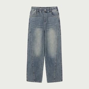 행텐틴즈 여아 커팅 라인 와이드 데님팬츠_254(14560-155-206-10)