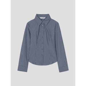 (356264WM2R) [에잇세컨즈] 스트라이프 슬림핏 셔츠  네이비