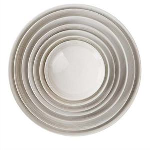 이천도자기 미색라인 원형부페 접시 4호 25.5cm