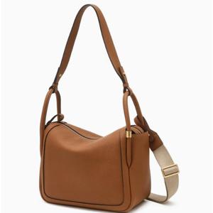 [헤지스ACC] 브라운 레더 토트겸 숄더백 HIBA6E162W2