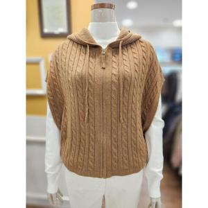 BCBG 세이브존01 케이블 후드 판초 B5D9K506A