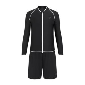 아레나  웨이비 레귤러핏 집업 래쉬가드 세트 (A6BM1PC01BLK)