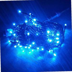 LED트리전구 100구 검정선 청색 점멸전원코드포함