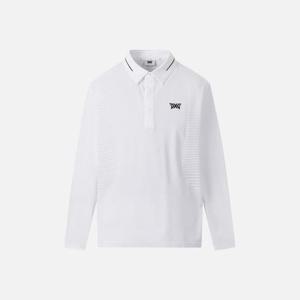 PXG골프긴팔 TQK PJPPM2106-01 니트 하이브리드 카라 롱 슬리브 티셔츠