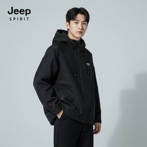 JEEP SPIRIT 하이넥 기능성 윈드브레이커  블랙 (JSSPJK106)